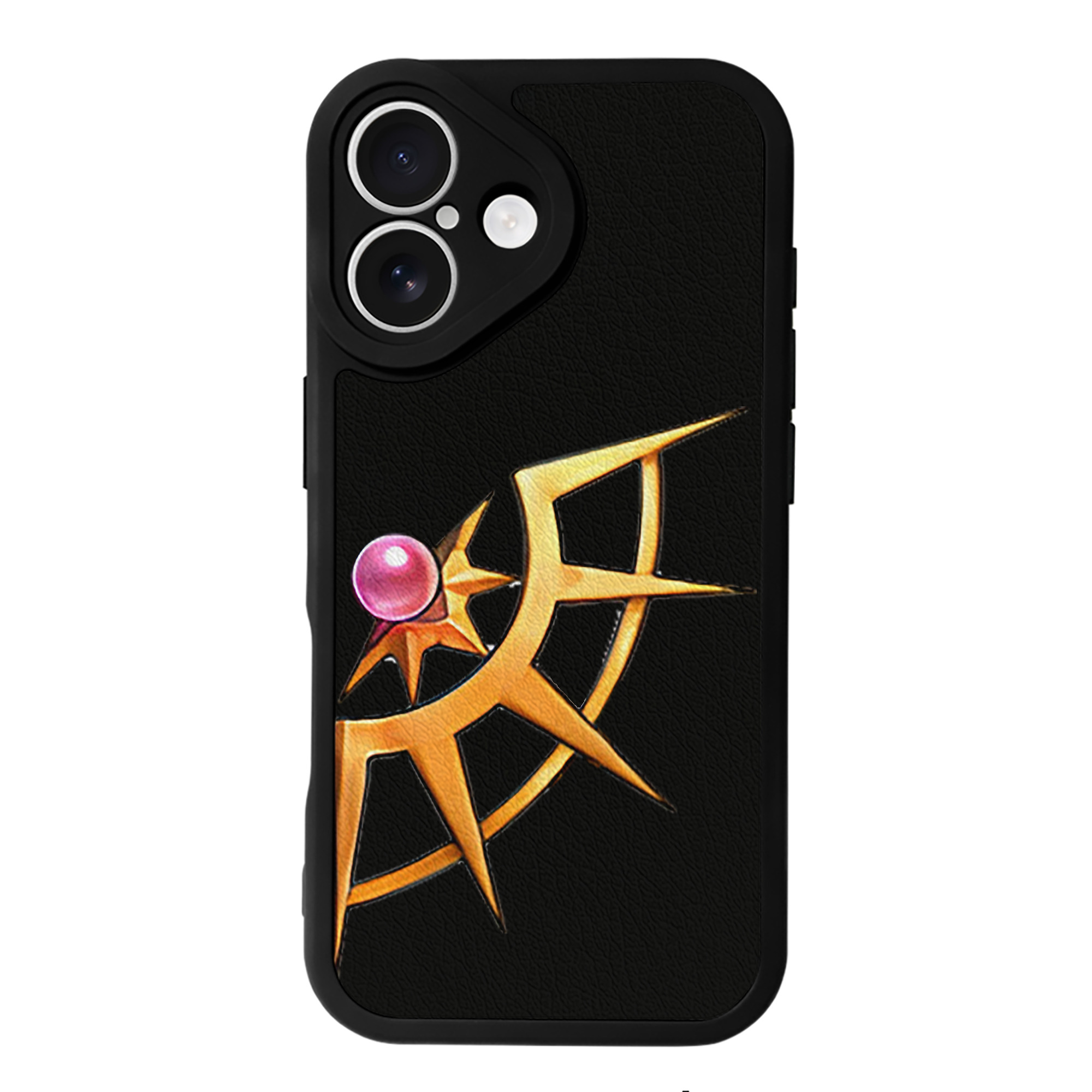 （画像用） 遊☆戯☆王 Yu-Gi-Oh! 【iPhone 16シリーズ対応】シリコンスマホケース（レザー調） 材質：シリコン